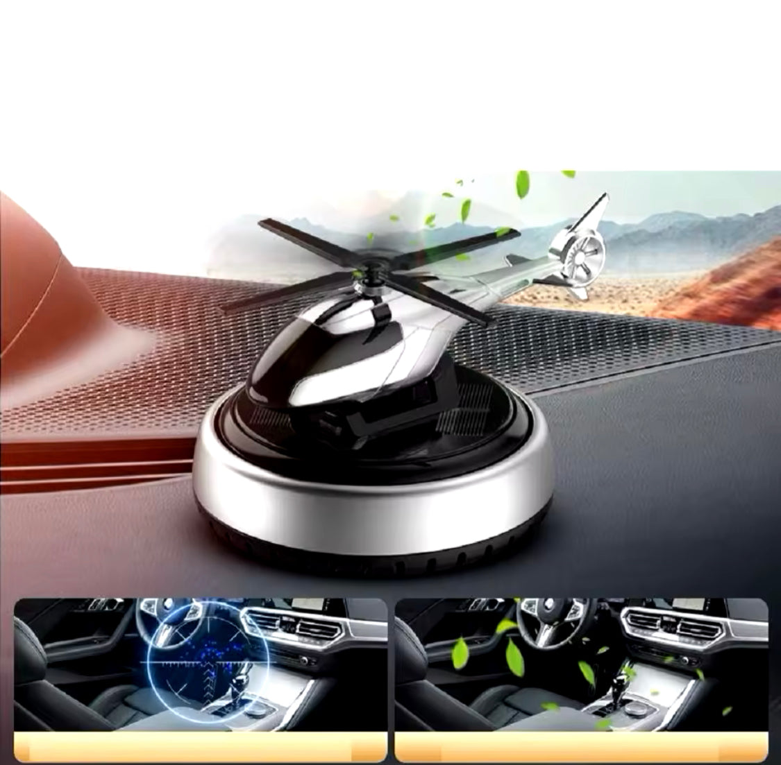 Solar Powered Car Air Freshener Helicopter, Aviation Car Air Freshener, Durable Alloy Fragrance Diffuser Solar Powered Car Air Freshener Helicopter, Aviation Car Air Freshener, Durable Alloy Fragrance Diffuser